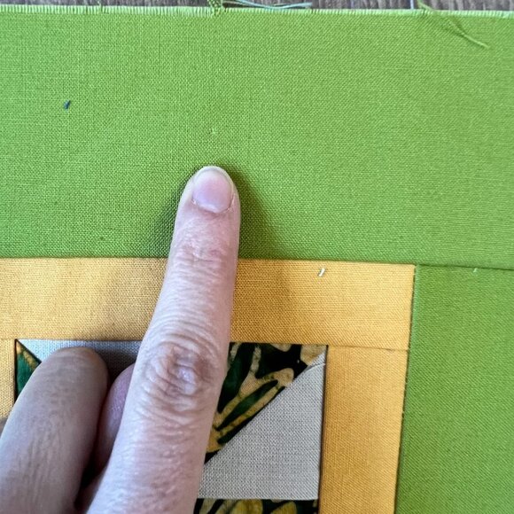 8 Quilting Squares Pinwheel Pattern Unfinished 9x9" - Picture 10 of 10